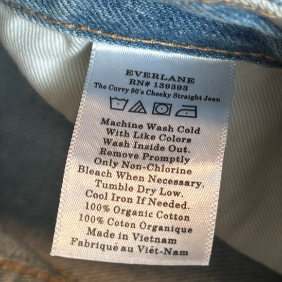 Everlane ‘The Curvy 90s’ Cheeky Straight crop Jean Size 27 - Picture 9 of 16